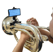 Load image into Gallery viewer, Low Brass XL Phone Lyre 2”-4” Marching Baritone, Euphonium, Bass Trombone, and more. - LB200
