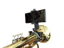 Load image into Gallery viewer, Low Brass Phone Lyre 1.5"-2” Clamp for Trombone, Mellophone, Flugelhorn, and more - LB100