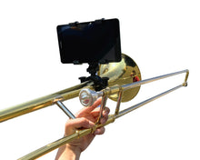 Load image into Gallery viewer, Low Brass Tablet Lyre Gripophone 1.5"-2” for Trombone, Mellophone, Flugelhorn, and more - LB150