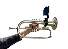 Load image into Gallery viewer, Low Brass Phone Lyre 1.5"-2” Clamp for Trombone, Mellophone, Flugelhorn, and more - LB100