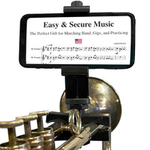 Load image into Gallery viewer, Trumpet Phone Lyre - TPT100 - for Marching Band Sheet Music, Brass Instrument Accessory
