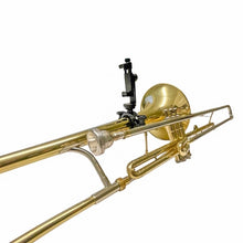 Load image into Gallery viewer, Low Brass Phone Lyre - For: Trombone, Mellophone, Flugelhorn, Baritone, and more!
